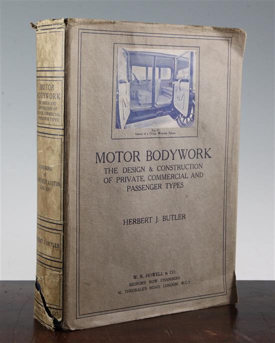 Butler, Herbert J. - Motor Bodywork, W. R. Howell & Co., London 1924